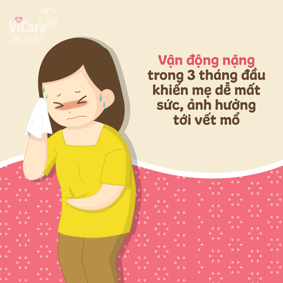 Mẹ có nên kiêng ăn quá no sau sinh mổ không?
